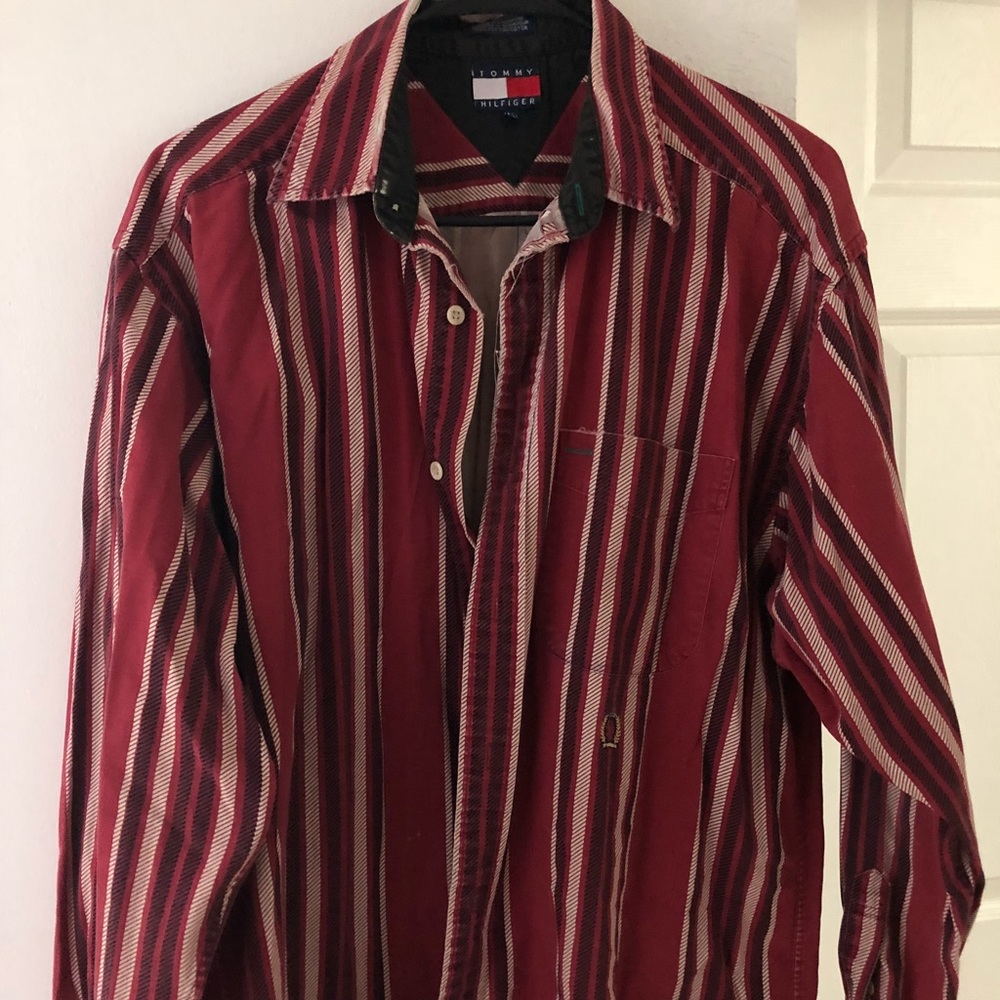 vintage tommy hilfiger mens shirt size M